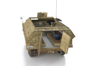 sdkfz 251 ausf d - half-track - 202 Model 3D