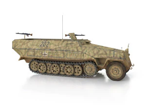 sdkfz 251 ausf d - half-track - 202 3D Model