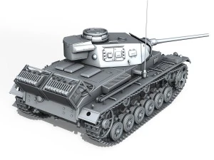 sdkfz 141 pzkpfw 3 panzer 3 ausfj 3D Model