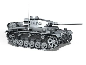 sdkfz 141 pzkpfw 3 panzer 3 ausfj 3D Model