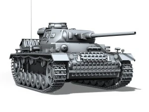 sdkfz 141 pzkpfw 3 panzer 3 ausfj 3D Model