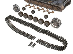 pzkpfw iii panzer 3 - ausfj - 523 3D Model