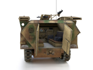 sdkfz 251-7 ausfd - assault engineer vehicle - 542 3D-Modell