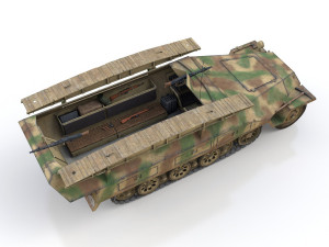 sdkfz 251-7 ausfd - assault engineer vehicle - 542 3D-Modell
