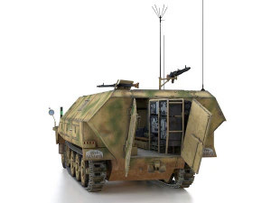 sdkfz 251-3 ausfd - half-track - 3301 3D Model