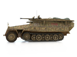 sdkfz 251-7 ausfd - assault-engineer vehicle - 1130 3D Модель