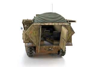 sdkfz 251-7 ausfd - assault-engineer vehicle - 1130 3D Model