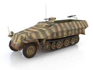 sdkfz 251 ausf d - half-track - 104 3D 模型