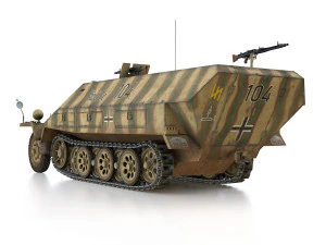 sdkfz 251 ausf d - half-track - 104 3D Model