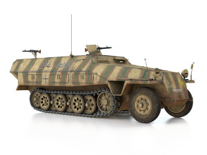 sdkfz 251 ausf d - half-track - 104 3D 模型