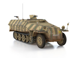sdkfz 251 ausf d - half-track - 104 3D 模型