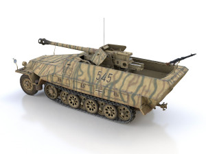 sdkfz 251-22 ausfd - pakwagen - 545 3D Model