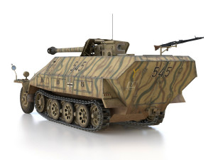 sdkfz 251-22 ausfd - pakwagen - 545 3D Model