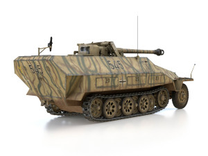 sdkfz 251-22 ausfd - pakwagen - 545 3D Model