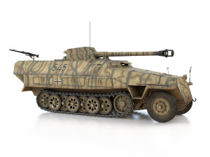 sdkfz 251-22 ausfd - pakwagen - 545 3D Model