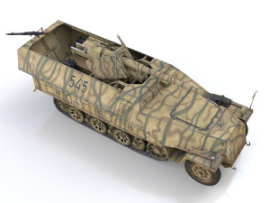 sdkfz 251-22 ausfd - pakwagen - 545 3D Model