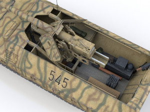 sdkfz 251-22 ausfd - pakwagen - 545 3D Model