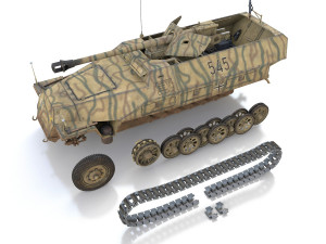 sdkfz 251-22 ausfd - pakwagen - 545 3D Model