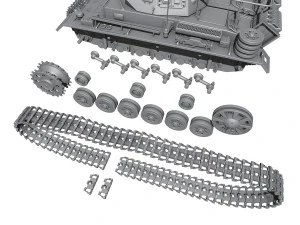 sdkfz 267 pzbefwg iii - ausf e - command tank 3D Model