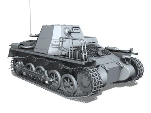 sdkfz 265 klpzbefwg - kleiner panzerbefehlswagen Model 3D