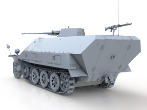 sdkfz 251-17 ausfd - anti-aircraft vehicle Modèle 3D