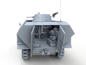 sdkfz 251-17 ausfd - luchtafweervoertuig 3D Model