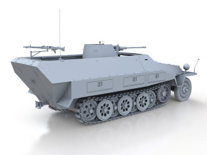 sdkfz 251-17 ausfd - anti-aircraft vehicle Modèle 3D
