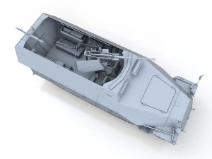sdkfz 251-17 ausfd - luchtafweervoertuig 3D Model