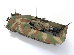 sdkfz 251-22 ausfd - pakwagen - 11 pzdiv 3D Model