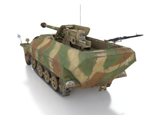 sdkfz 251-22 ausfd - pakwagen - 11 pzdiv 3D Model
