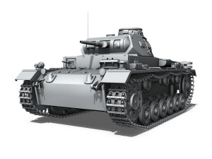 pzkpfw iii - panzer iii - ausf e 3D Model