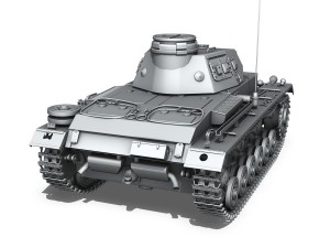 pzkpfw iii - panzer iii - ausf e 3D Model