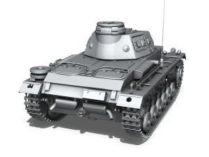 pzkpfw iii - panzer iii - ausf e 3D Модель