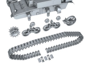 m3 light tank stuart - early production 3Dモデル