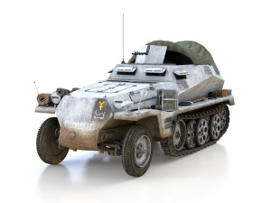 sdkfz 250-1 - halftruck - 16pz div 3D 模型