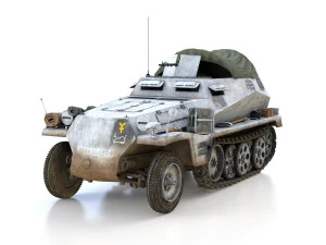 sdkfz 250-1 - halftruck - 16pz div 3D Model