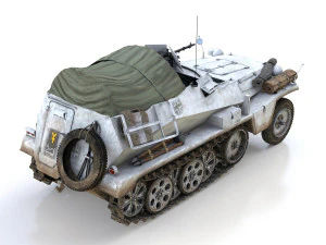 sdkfz 250-1 - halftruck - 16pz div 3D Model