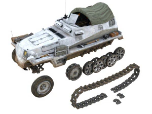 sdkfz 250-1 - halftruck - 16pz div 3D Model