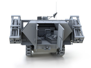 sdkfz 251 ausfd - stuka zu fuss Modèle 3D