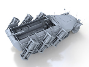 sdkfz 251 ausfd - stuka zu fuss Modèle 3D