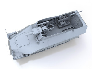 sdkfz 251 - ausfd - kanonenwagen stummel Modèle 3D