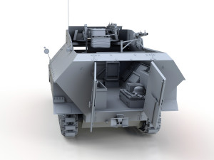 sdkfz 251 - ausfd - kanonenwagen stummel Modèle 3D