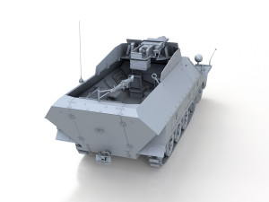 sdkfz 251 - ausfd - kanonenwagen stummel Modèle 3D