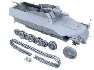 sdkfz 251 - ausfd - kanonenwagen stummel 3D Model