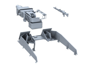 sdkfz 251 - ausfd - kanonenwagen stummel Modèle 3D