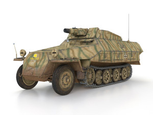 sdkfz 251-9 - ausfd - stummel - 246 3Dモデル