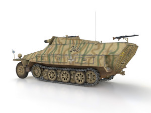 sdkfz 251-9 - ausfd - stummel - 246 3Dモデル