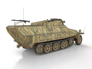 sdkfz 251-9 - ausfd - stummel - 246 3Dモデル