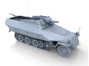 sdkfz 251-9 - ausfd - stummel - 246 3D Model