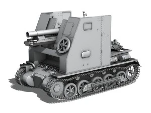 sdkfz 101 sturmpanzer 1 bison 3D Model